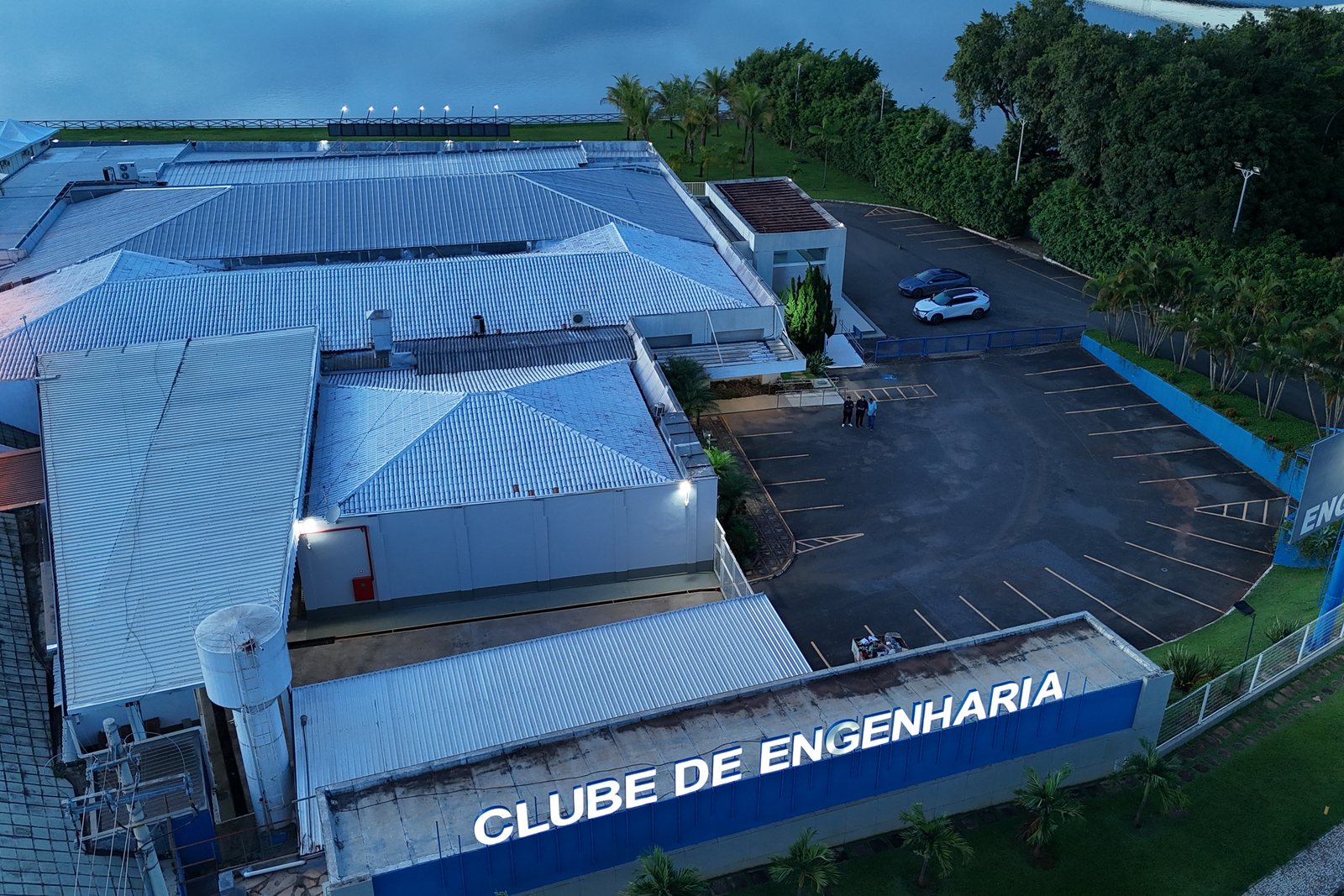 Vista aérea da sede do Clube de Engenharia de Brasília