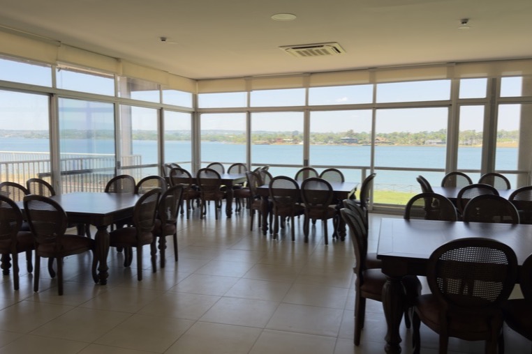 Espaço interno do Clube de Engenharia de Brasília