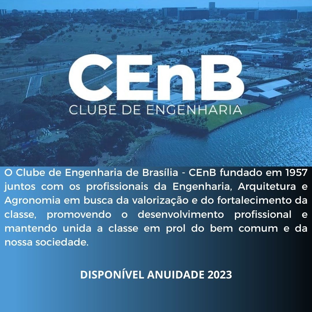 CLUBE DE ENGENHARIA DE BRASÍLIA -ANUIDADE 2023 – DISPONÍVEL